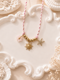 Celestial Sun & Starfish Charm Necklace