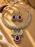 Royal Ruby Kundan Choker Set