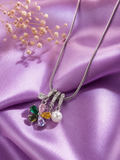 Celeste Charm Trio Necklace