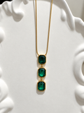 Crystal Cascade Pendant Necklace