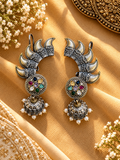 Royal Multicolor Crescent Jhumka Ear Cuff