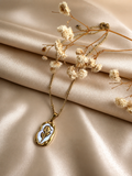 Rose Medallion Pendant Necklace