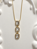 Crystal Cascade Pendant Necklace