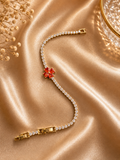 Auravie Scarlet Bloom Tennis Bracelet