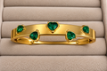 Emerald Heart Kada Bracelet