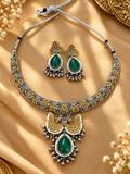 Royal Emerald Kundan Choker Set