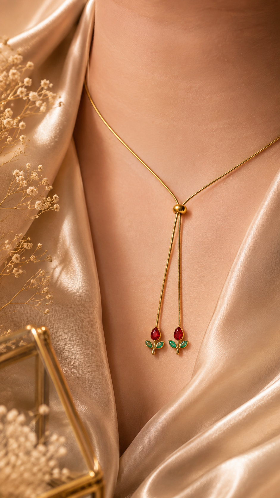 Adjustable Tulip Necklace